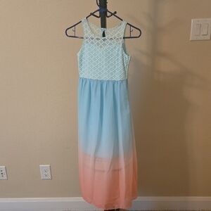 Rare Editions White Cream Halter Sundress Casual